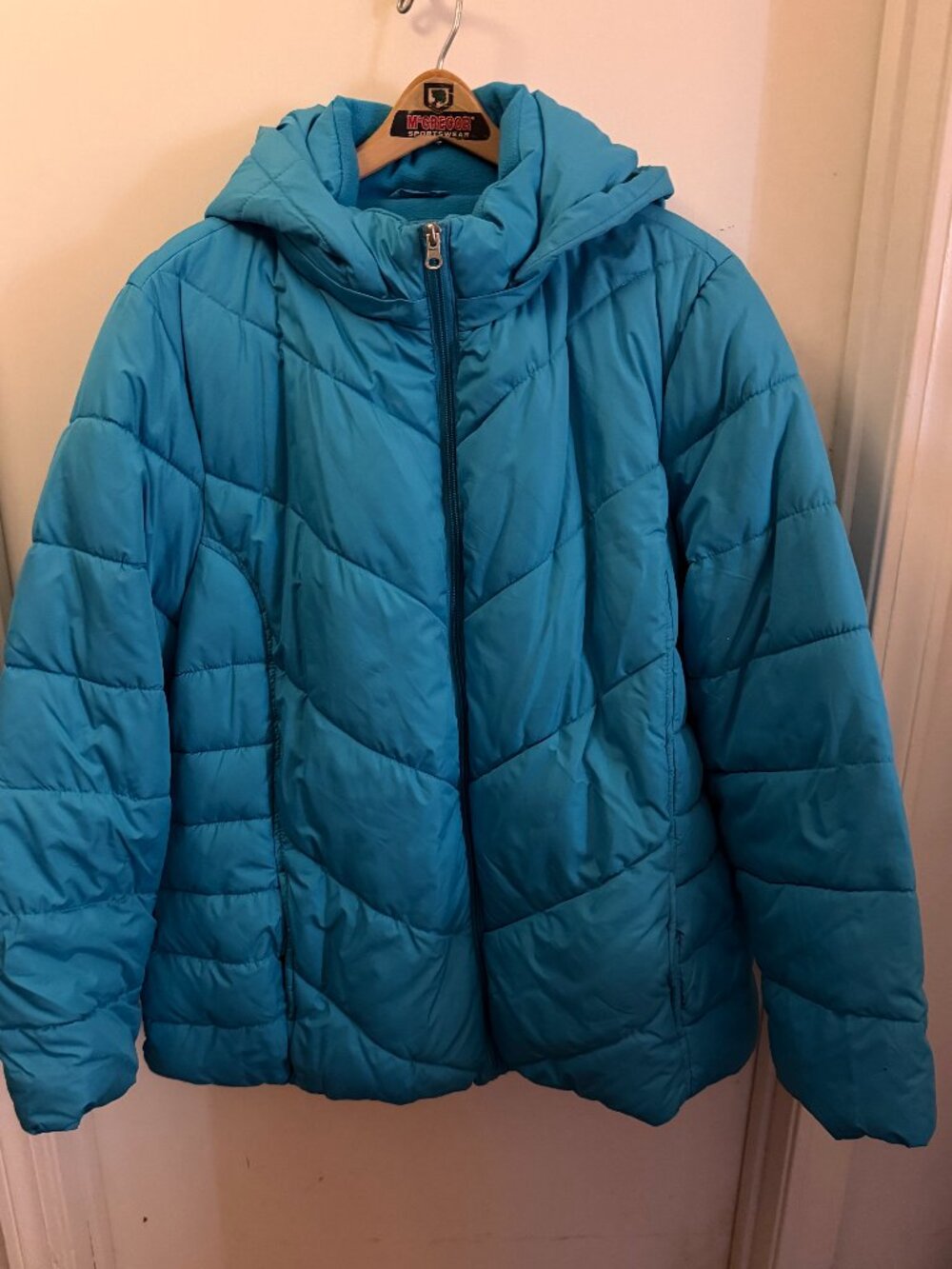 Faded Glory Turquoise Puffer Jacket W 2X